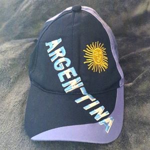 Argentina Baseball Cap. Blue/yellow. OS